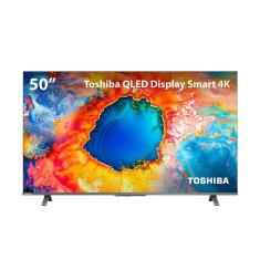 Smart TV QLED 50 4K Toshiba 50C450NS Google TV 3 HDMI 2 USB Wi-Fi - TB034M