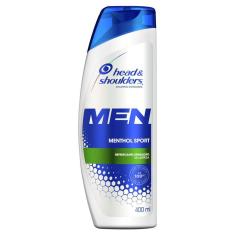 Shampoo Head & Shoulders Men Menthol Sport Cuidados com a Raiz 400ml