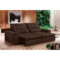 Sofá Retrátil e Reclinável Orion 2,50m 04 Lugares Mola Ensacada TXR