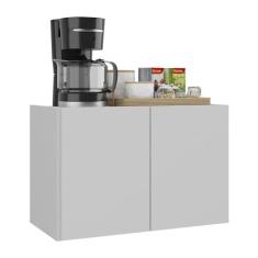 Balcão de Cozinha Suspenso 2 Portas Multimóveis Mp2165 Branco