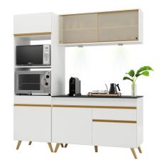 Armário de Cozinha Compacta 182cm com Leds Veneza Up Multimóveis V2020