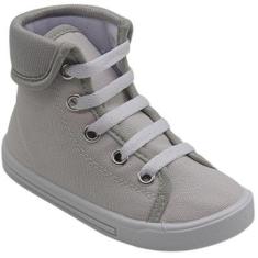 Tênis Botinha Cano Alto Menino Menina Confortável Antiderrapante Coturno Estiloso Bebê Infantil-Unissex