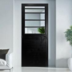 Porta Basculante Lambril Alumínio 2,10 X 70 Lado Direito Preto Preto