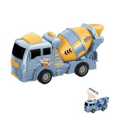 Brinquedo Pedagógico Carrinho Caminhão Aperte e Ande a Fricção (Amarelo)