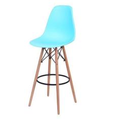 Banqueta Policarbonato Base em Madeira DKR PP - OR Design