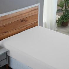 Lençol Cama Casal com Elástico Percal 200 Fios Toque Macio Tecido Gros