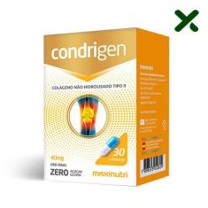 Condrigen Colágeno Tipo II com 30 Cápsulas Loja Maxinutri