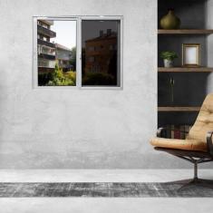 Janela Vitro 2 Folhas Móveis com Tela Mosquiteira Linha 25 100x150 - E