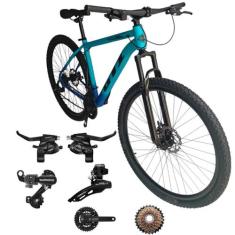 Bicicleta Aro 29 GTI Roma 24 Velocidades MTB Freios Cubo K7 Kit SHIMAN
