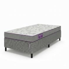 Conjunto Cama Box Solteiro Smartz: Colchão Acction D33 Firme+ Base Kup