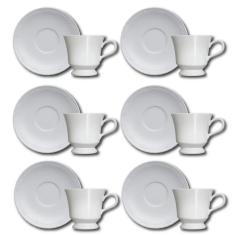 Conjunto de Xícaras para Chá Germer Cottage em Porcelana 240 ml – 6 Peças