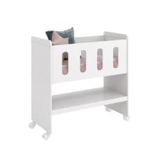 Mini Berço Moisés Zain Branco Fosco 3 em 1 - Reller