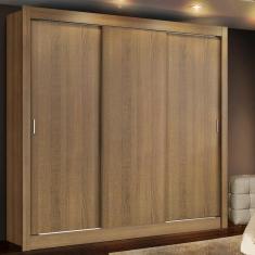 Guarda-Roupa Casal Lyon Plus Portas de Correr Rustic Madesa