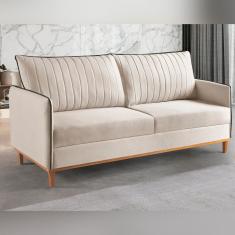 Sofá Living 2 Lugares Persa Exala Sofisticação e Conforto. Marfim