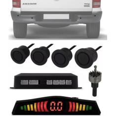 Sensor Ré Estacionamento Emborrachado Parachoque Ferro - E-tech