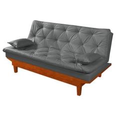 Sofa Cama Caribe Em Material Sintetico Essencial Estofados - Essencial