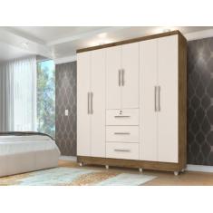 Roupeiro / Guarda Roupas / Armário TOK 6 Portas 1.80m Amplo Espaço Int