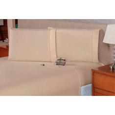 Lençol Melissa Casal 3 pçs Fronhas c/ Ponto Palito Micropercal Toque A