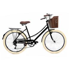 Bicicleta Vintage Retro Food Bike estilo antigo Aro 26 com 6 Marchas -