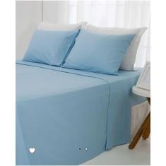 03 Jogos Cama Casal Lençol 4 Peças Padrão C/ 0,30 Cm Alt Algodão - Sim