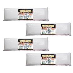 Kit com 4 Travesseiros Viscoelástico 135cm de Corpo - MarcByan