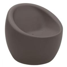 Poltrona Tramontina Oca Em Polietileno Concreto, Concreto