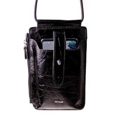 Bolsa Transversal para Celular em Couro Artlux 9056, Preto