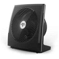 Ventilador e Circulador de Ar com Inclinação Ajustável de 90º, 3 Velocidades. Alcance de 20 Metros e Grade Removível, 110V 39W, Vornado 673T, Preto