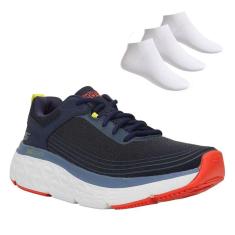 Kit Tênis Skechers Max Cushioning Masculino + 3 P-Masculino