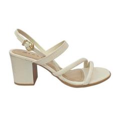 Sandália Ramarim de Salto Bloco Feminina-Feminino