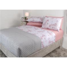 Jogo de Cama Duplo Queen 4 Pçs Lisboa Sonhare Bronze Sultan