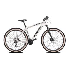 Bicicleta Aro 29 KSW XLT 27v K7 Freios a Disco Hidráulicos Kit 3x9 Suspensão Com Trava Pneus Bege-Unissex