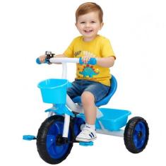 Triciclo Infantil Pedal 3 Rodas Carrinho de Passeio Bicicleta Criança 