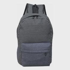 Mochila Feminina Costa Escolar Tamanho 43CM Cor Chumbo Skeet - Original