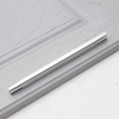 Armário de cozinha alças de armazenamento armário guarda-roupa cômodas cromo preto prata maçaneta da porta gaveta puxa botões ferragem, 201,192mm dois, tom