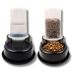 bebedouro e comedouro automatico  para pet cães cachorro gato 1,5l fle