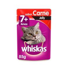 Ração Úmida Whiskas Jelly Para Gatos Adultos Sabor Carne 85g - 1 unida