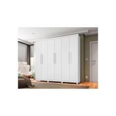 Guarda Roupa Casal 6 Portas 3 Gavetas Berlim - Branco