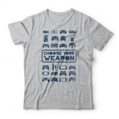 Camiseta Studio Geek Choose Your Weapon Unissex-Unissex