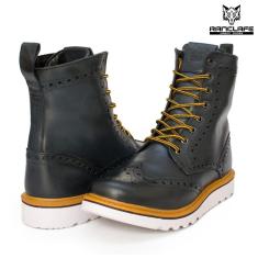 Bota Masculina Coturno Casual  Cano Longo Couro Nobre-Masculino