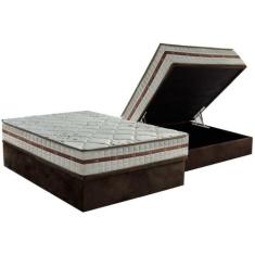 Cama Box Baú Casal: Colchão Molas Ensacadas Anjos MasterPocket Classic