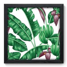 Quadro Decorativo - Folhas - 33cm x 33cm - 092qndbp