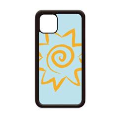 Capa amarela com pintura à mão sol para iPhone 12 Pro Max para Apple Mini Mobile Case Shell