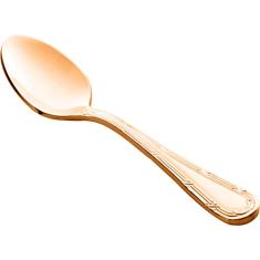 CJ 12 COLHERES P/CAFÉ DE PVD ROSE GOLD CROISÉ
