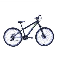 Bicicleta Viking Tuff 30 Freeride Aro 26 Preto Amarelo Neon