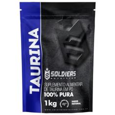 L - Taurina 1Kg - 100% Pura Importada - Soldiers Nutrition