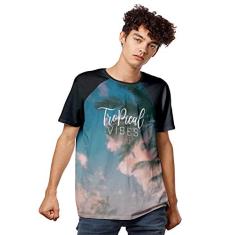 Camiseta Por do Sol Fashion Surf Raglan