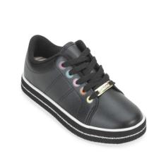 Molekinha Tênis Casual Mk23-25203 Preto/Prata 30 Feminino Casual