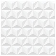 Papel De Parede Adesivo Gesso 3D Branco Vinílico 300X52Cm