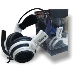 Headset Gamer Knup KP-400 branco e preto